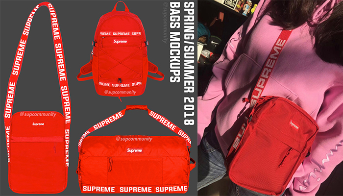 这款包包红的很耀眼 Supreme 2018春夏款全新肩包曝光