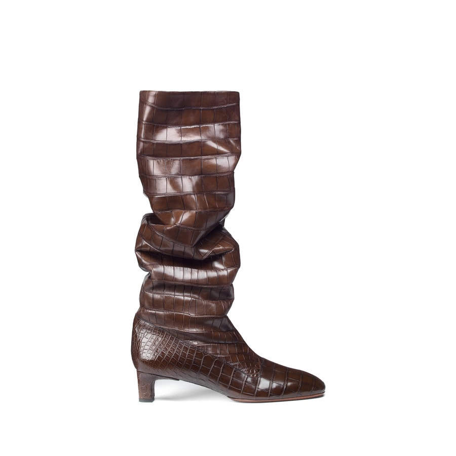 7_Santoni Edited by Marco Zanini_FW18-19_tube boot_crocodile