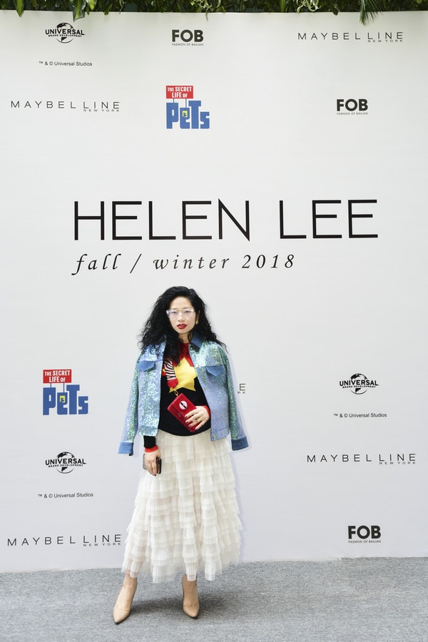 知名时尚博主Toni雌和尚身着HELEN LEE