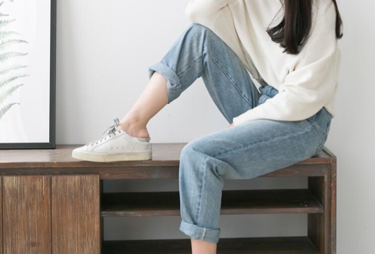 小腿粗穿什么裤子显瘦图片