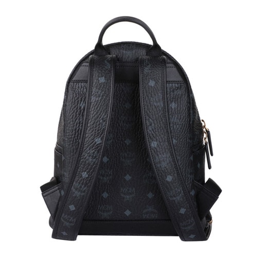 MCM/MCM 女士黑色牛皮铆钉中号双肩包Backpacks MMK6SVE80 BK001