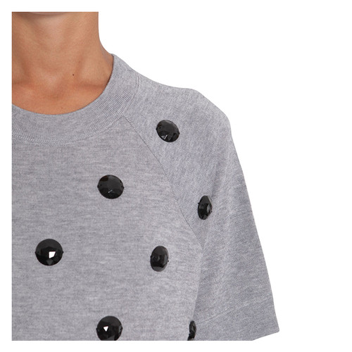 Marc Jacobs/马克雅各布斯 女士 圆形凸起装饰 短袖 T恤 EB