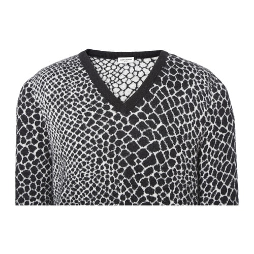 Yves saint Laurent/圣罗兰 多色混纺羊毛男士长袖针织衫 386347 Y1K01 9787 1031006826