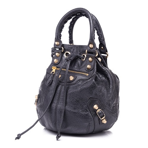 Balenciaga/巴黎世家中性款式机车包羊皮手提包285439 D94JG 1160