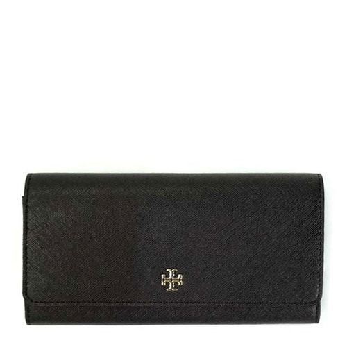 Tory Burch/汤丽柏琦 女士黑色牛皮长款钱包 11169072 BLACK/001