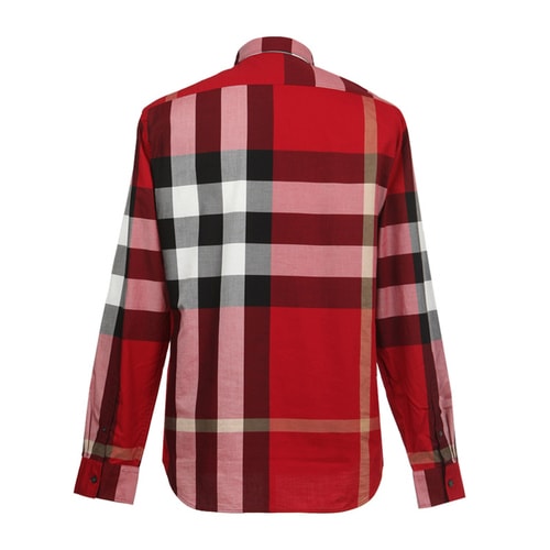 BURBERRY/博柏利 男士经典格纹棉质长袖衬衫