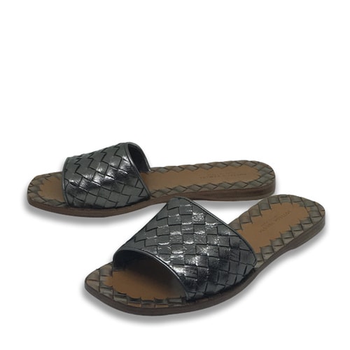 Bottega Veneta/葆蝶家 牛皮 编织款 女士凉/拖鞋