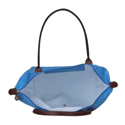 Longchamp/珑骧 女士尼龙/皮革长柄折叠包 1899 蓝莓色