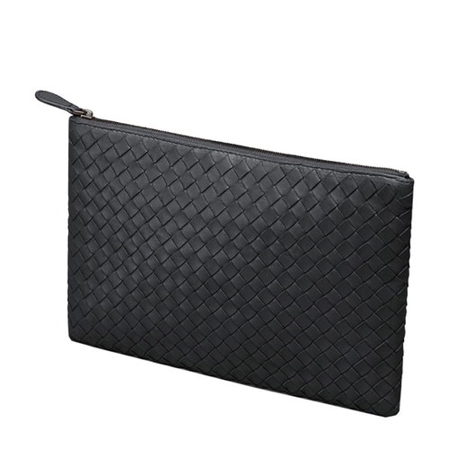 Bottega Veneta/葆蝶家 藏蓝色男士羊皮手拿包#256400 V0010 4014