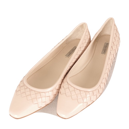 Bottega Veneta/葆蝶家 牛皮女士平跟鞋407066V00136808