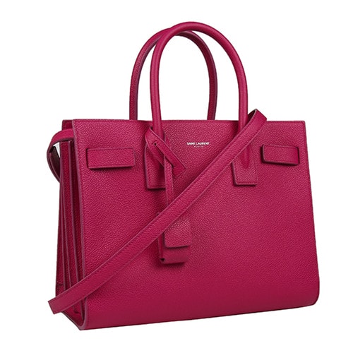 Yves saint Laurent/圣罗兰 牛皮革YSL风琴背提包 女士单肩包 392032B681N