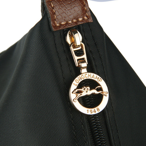 Longchamp/珑骧 女士尼龙折叠 手拎包 女士 单肩包 大号 1899 黑色