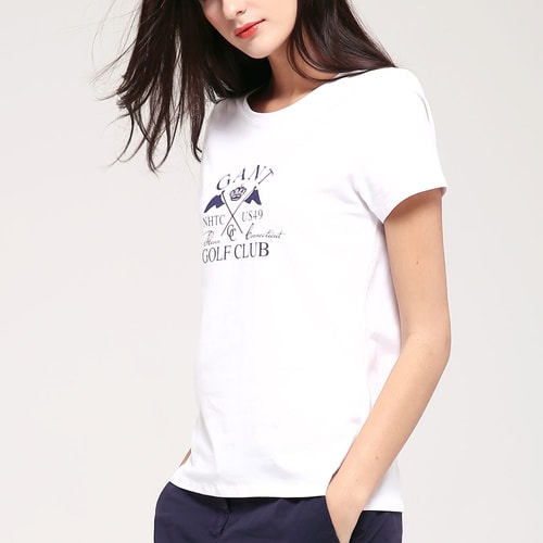 GANT/甘特 女士T恤休闲百搭字母短袖T恤 401253