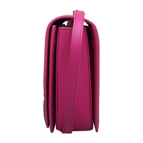 【包邮包税】BVLGARI/宝格丽 女士牛皮紫红色小号单肩包 280441 calf leather berry-036 20161121