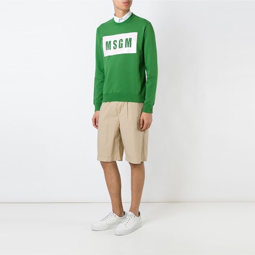 【16春夏清仓折扣】MSGM/MSGM 男士 纯棉 简约 短裤 AL
