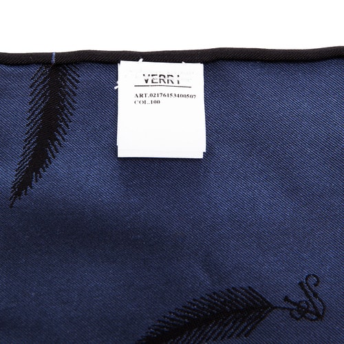 VERRI/VERRI 男士羽毛图案口袋巾