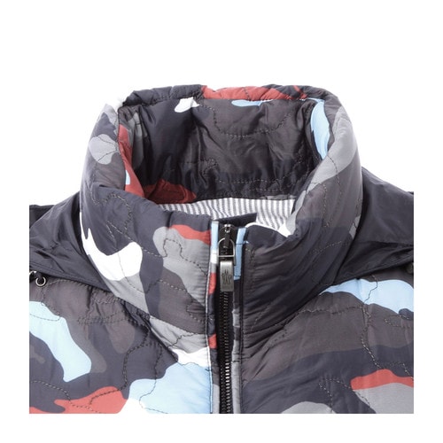 Moncler/蒙克莱 男士外套 立领迷彩隐藏式风帽男士长袖羽绒马甲