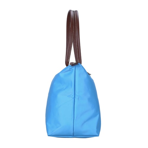 Longchamp/珑骧 女士尼龙/皮革长柄折叠包 1899 蓝莓色