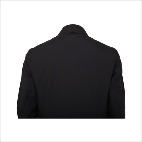 Zegna/杰尼亚 黑色聚酯纤维男士长款风衣