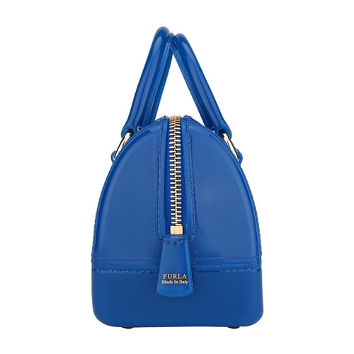 FURLA/芙拉 女士CANDY系列宝蓝色PVC手提斜挎包