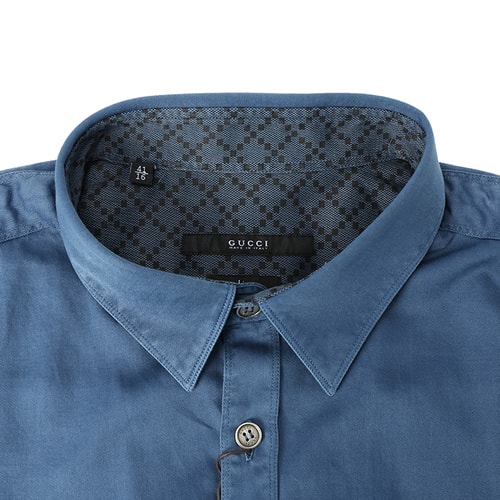 GUCCI/古驰男士衬衣蓝色