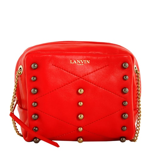 【包邮包税】Lanvin/浪凡 女士 羊皮 铆钉装饰 单肩包 EB