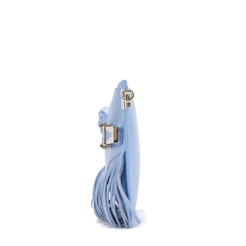 【16年秋冬新品】VERSACE/范思哲女士灰蓝色羊皮钱包