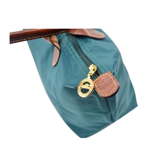 Longchamp/珑骧女士肩背墨绿色帆布/配皮中号