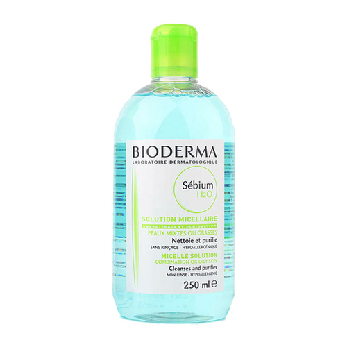 Bioderma/贝德玛 净妍控油洁肤液250ml+舒妍洁肤液10ml*3 卸妆水