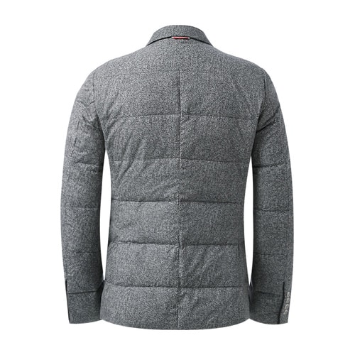 Moncler/蒙克莱 男士外套 尼龙按扣开合logo点缀翻领男士羽绒服