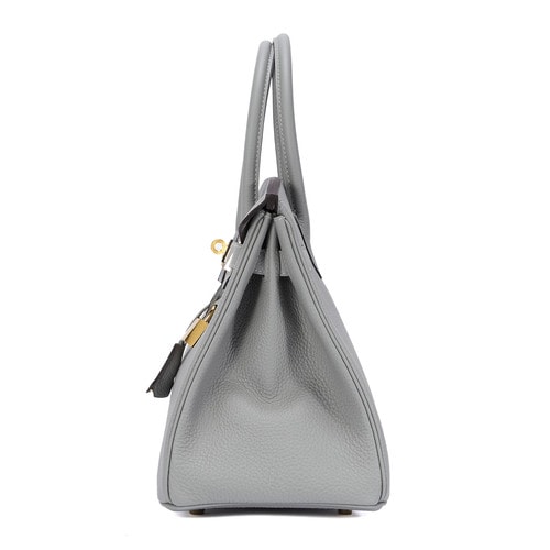 HERMES(爱马仕) 海鸥灰皮质Birkin 30手提包