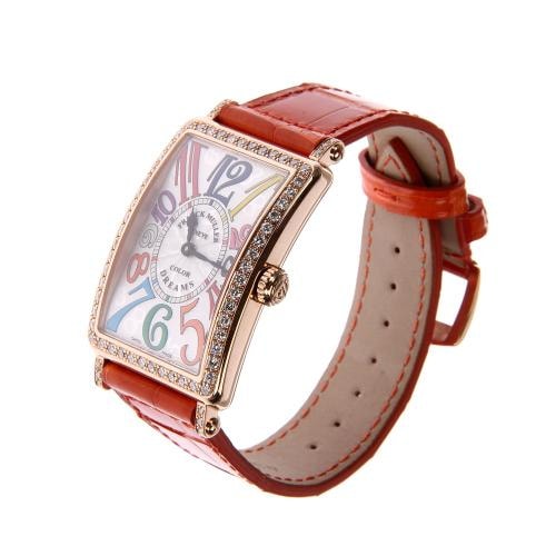 Franck Muller/法兰克穆勒玫瑰彩色时间石英腕表 952QZ