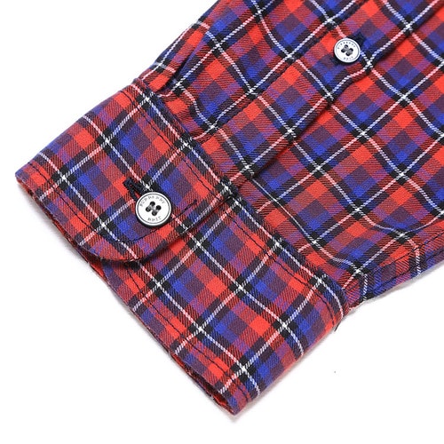 BURBERRY/博柏利 男士衬衫 纯棉格纹设计男士休闲长袖衬衫