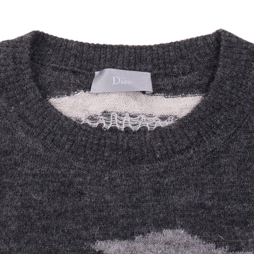 DIOR/迪奥 灰色 男针织衫 233M676ZT550-802