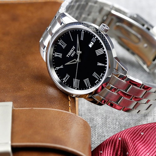 TISSOT/天梭手表 T-CLASSIC系列时尚休闲钢带男表T033.410.11.053.01