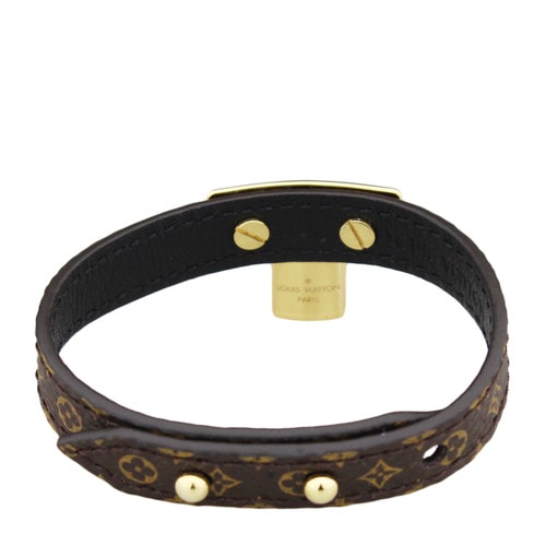 Louis Vuitton/路易威登 女士Lock Me系列老花色皮手镯 M6333F 17号
