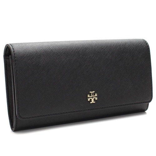 Tory Burch/汤丽柏琦 女士黑色牛皮长款钱包 11169072 001