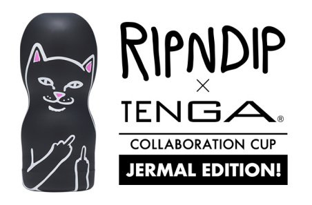 跨界酷玩：TENGA 携手 RIPNDIP打造“中指猫”联名飞机杯！