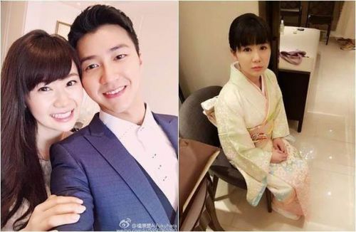 甜晒老公视角 福原爱穿和服紧张睁大眼好萌 