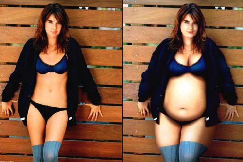 美女胖了会变啥样？加上大肚、麒麟臂、大象腿后变这样 