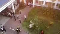 崇明消防演练