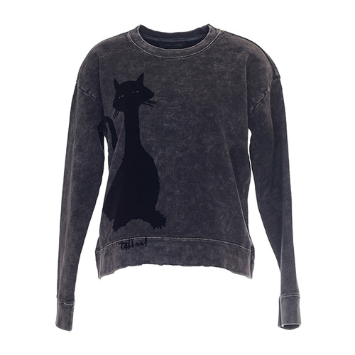 Marc Jacobs/马克雅各布斯 女士 纯棉 时尚猫咪印花 长袖T恤 BR