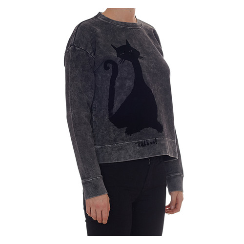Marc Jacobs/马克雅各布斯 女士 纯棉 时尚猫咪印花 长袖T恤 BR