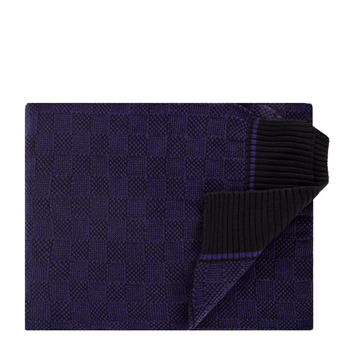 VERRI/VERRI 男士紫色/黑色围巾