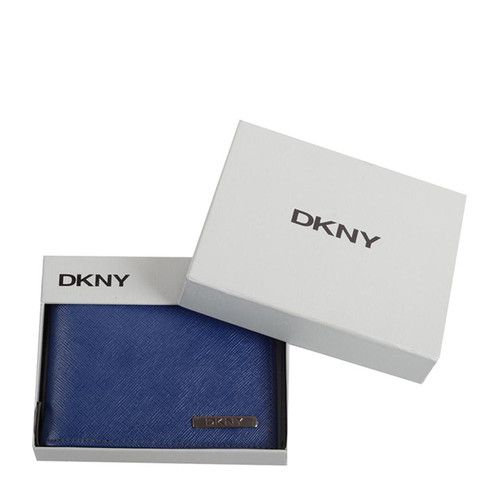 DKNY/唐娜 凯伦 牛皮 男士短款钱包钱夹礼盒装 DKM5074-NAVY