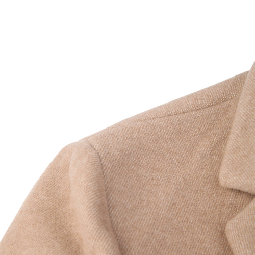 MSGM/MSGM驼色混合材质简洁男士外套长款大衣,2140MC01 164706,25,46